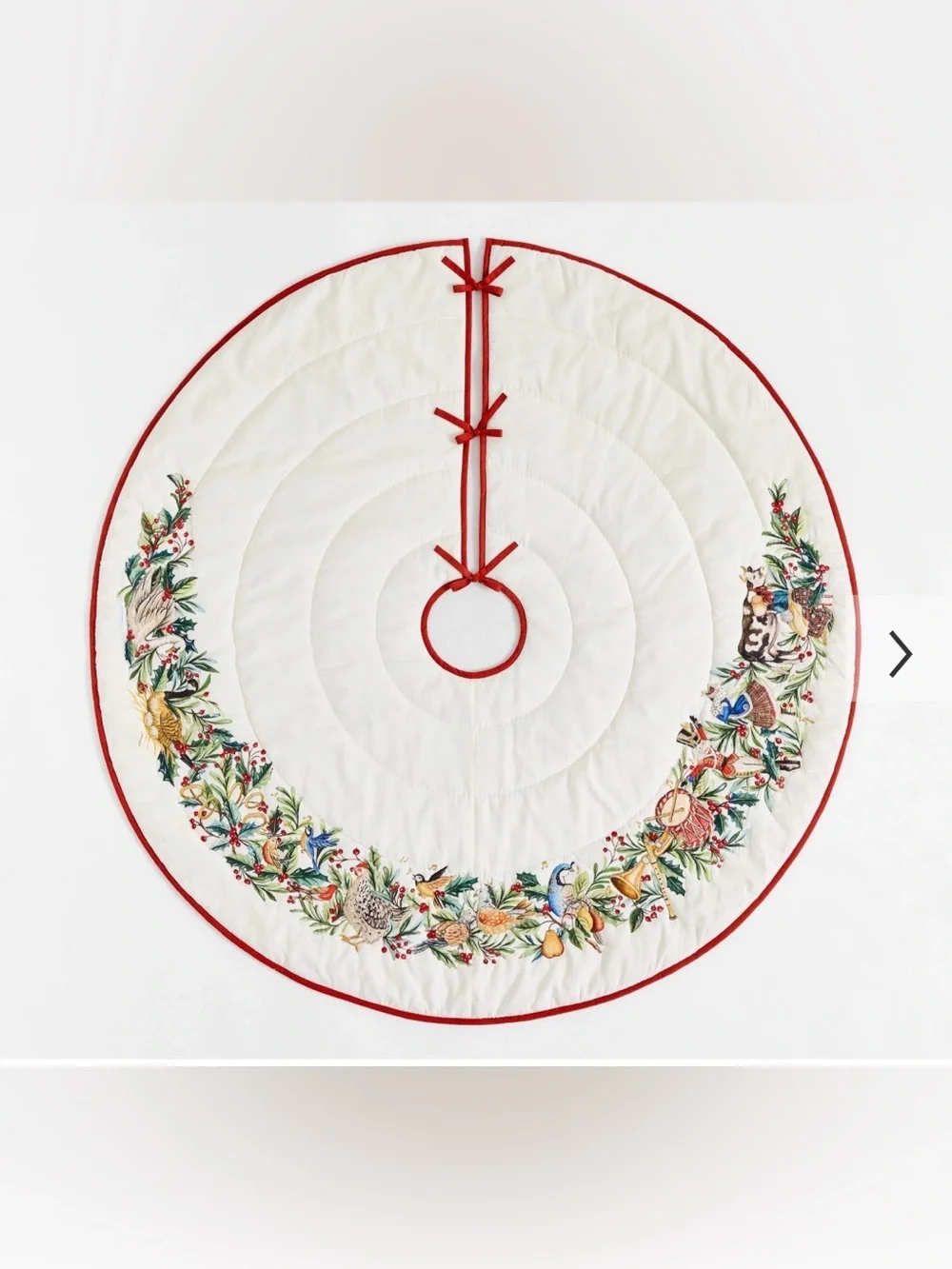 NEW Pottery Barn Christmas Tree Skirt | 12 Days of Christmas Collection